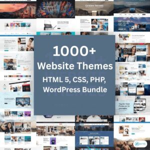 1000+ Website Themes HTML 5, CSS, PHP, WordPress Bundle