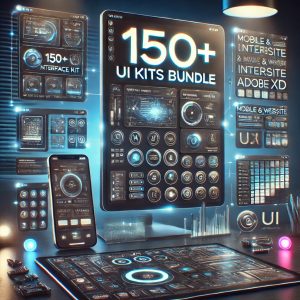 150+ UI Kits Bundle for Figma, Sketch, Adobe XD – Mobile, Website Interface Kit